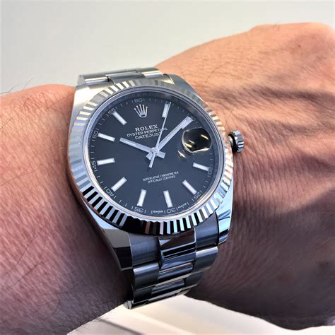 rolex datejust 41 schwarz oyster|rolex datejust price chart.